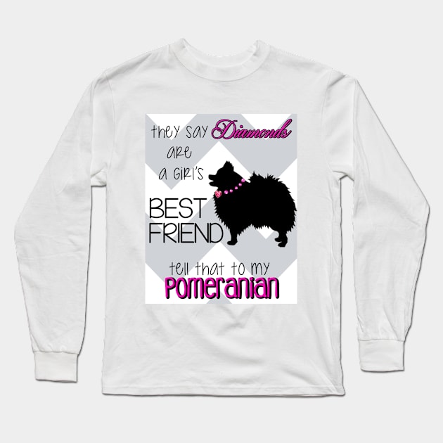 Pomeranian Long Sleeve T-Shirt by GermanShepherdGurl